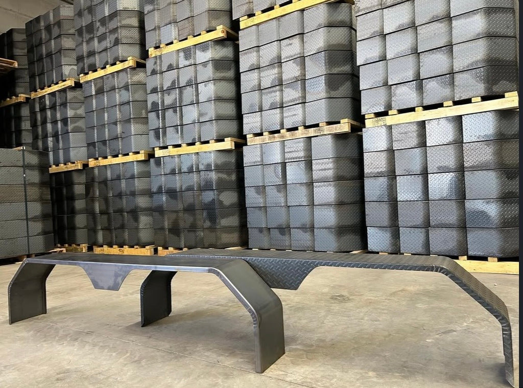 Teardrop Fender Tandem Axle 72"x10"x15" Double broke 14GA